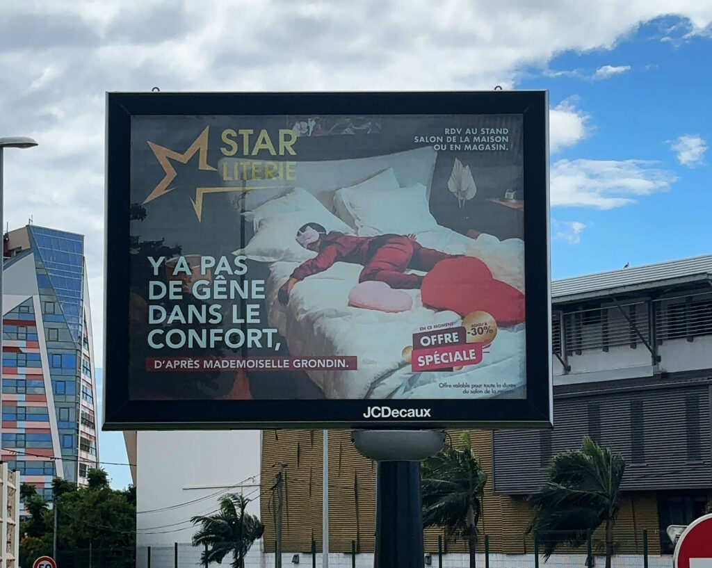 Campagne publicitaire à La Réunion pour magasin literie STAR LITERIE - communication