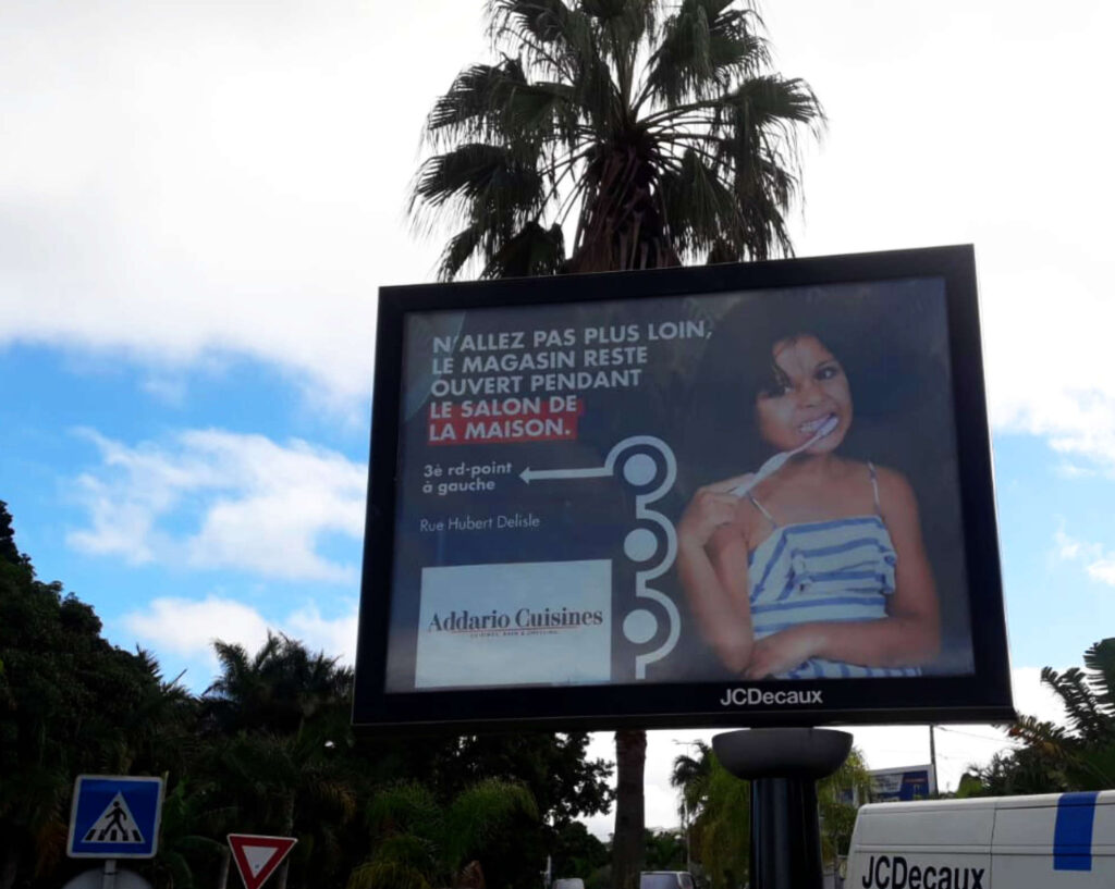 Campagne publicitaire à La Réunion pour cuisiniste ADDARIO cuisines - communication