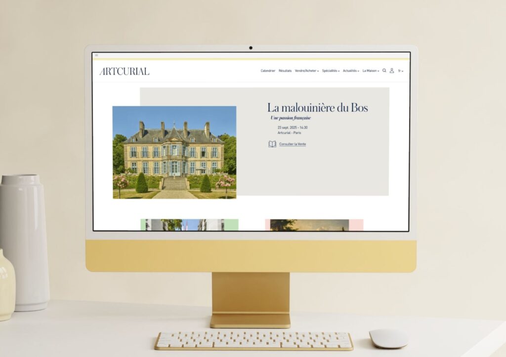 Site internet Artcurial Agence R Numérique