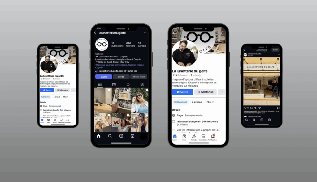 Stratégie - Réseaux sociaux - Lunetterie du golfe - Agence R Numérique