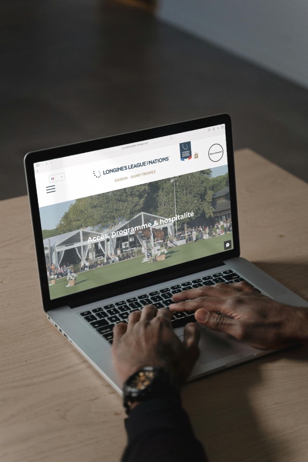 Site internet Haras de Gassin - Polo club saint-tropez - agence de communication R Numérique