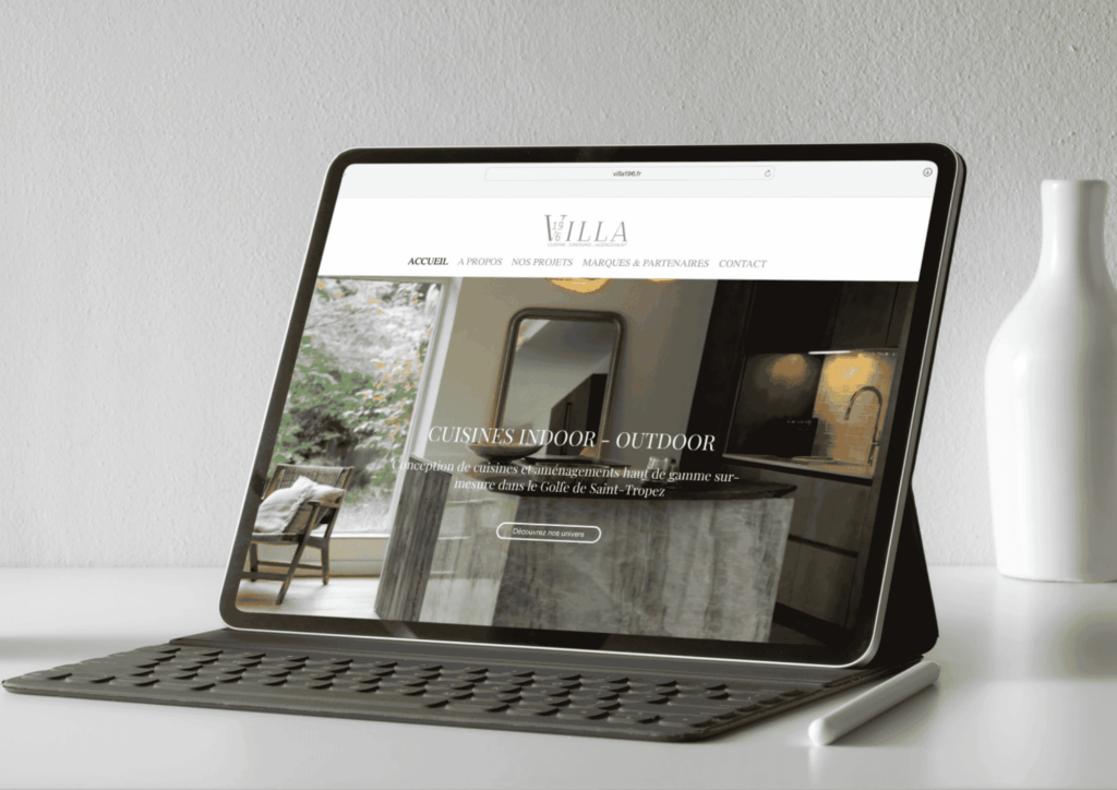 Site internet - Villa 19.6 - Golfe de Saint-Tropez - Agence R Numérique