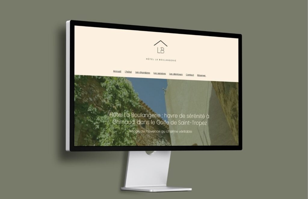 Site internet Hôtel la boulangerie Agence R Numérique